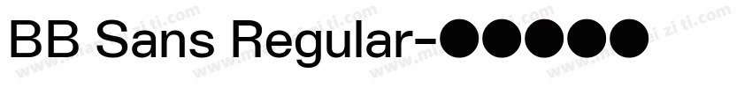 BB Sans Regular字体转换